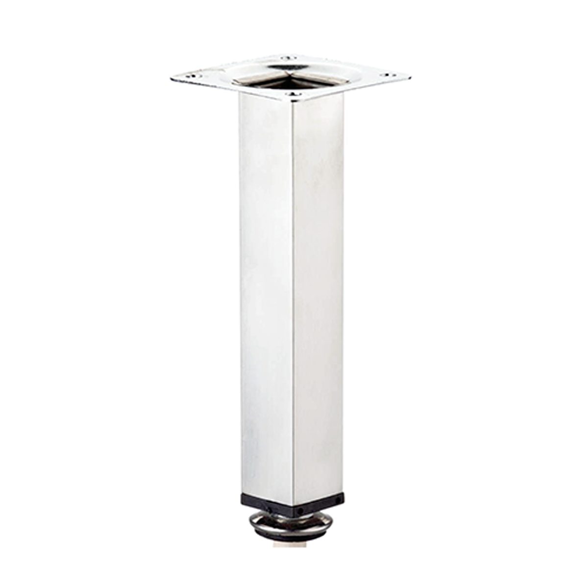 Pata para muebles cuadrado inox